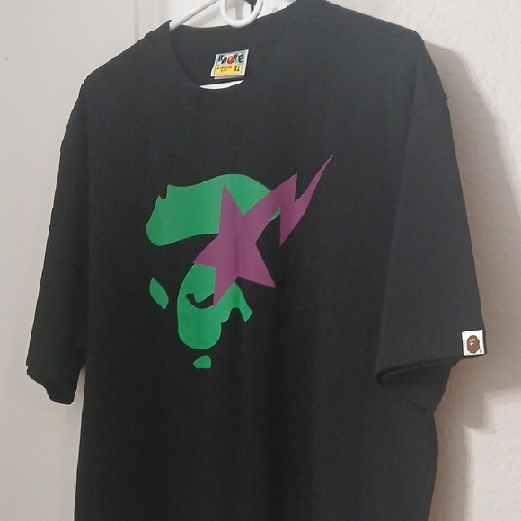 Bape Short Sleeve Tee - Brown and White - Picture 4 of 4